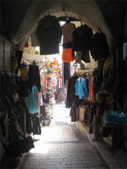 Inside Nazareth's old souq.
