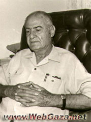 Rashad Shawwa - Founder of Al-Kharaiyeh charitable organization of Gaza; twice-deposed mayor of Gaza City; established Shawwa Cultural Center in Gaza City; died in 1988.