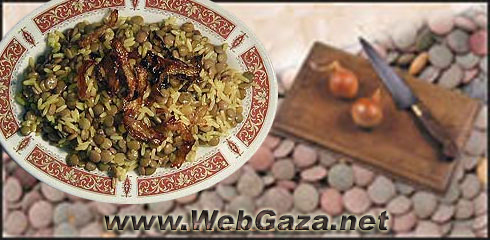 Mjaddara - A fully nutritious meal, Mjaddara is easy to make and very tasty.